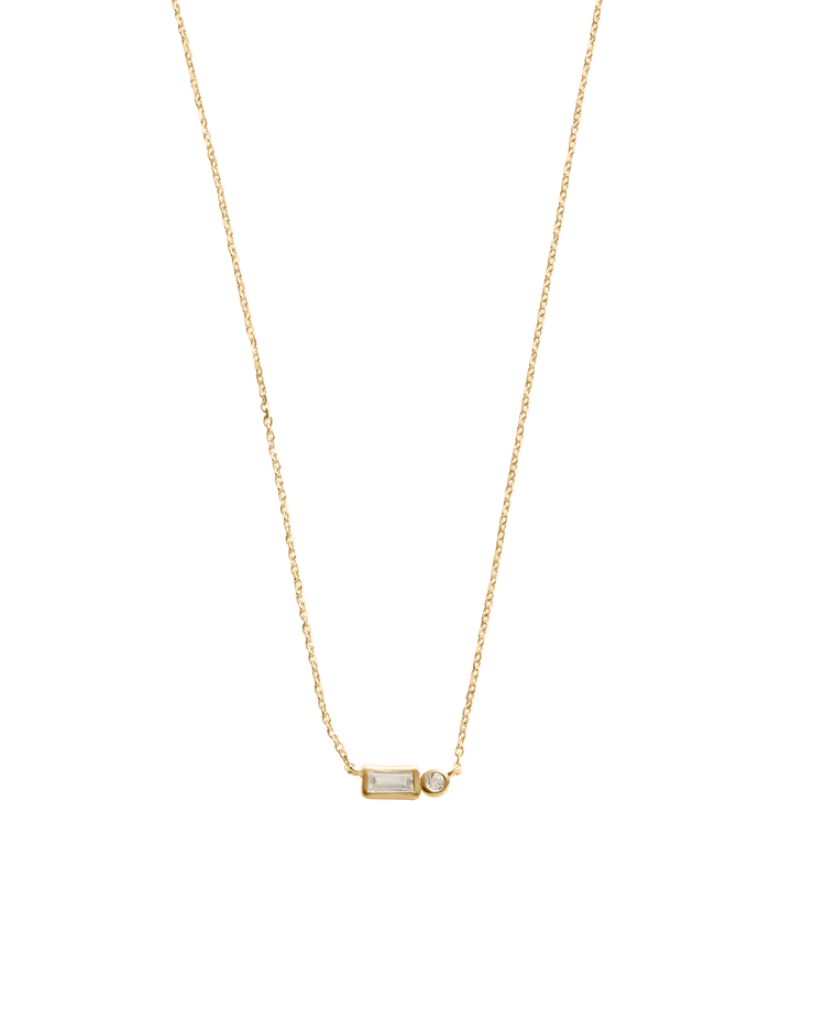 VANTAGE TOPAZ NECKLACE (18K GOLD VERMEIL)