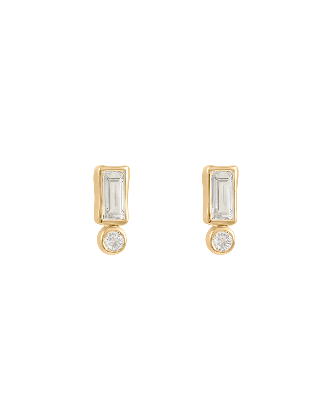 VANTAGE TOPAZ STUDS (18K GOLD PLATED)