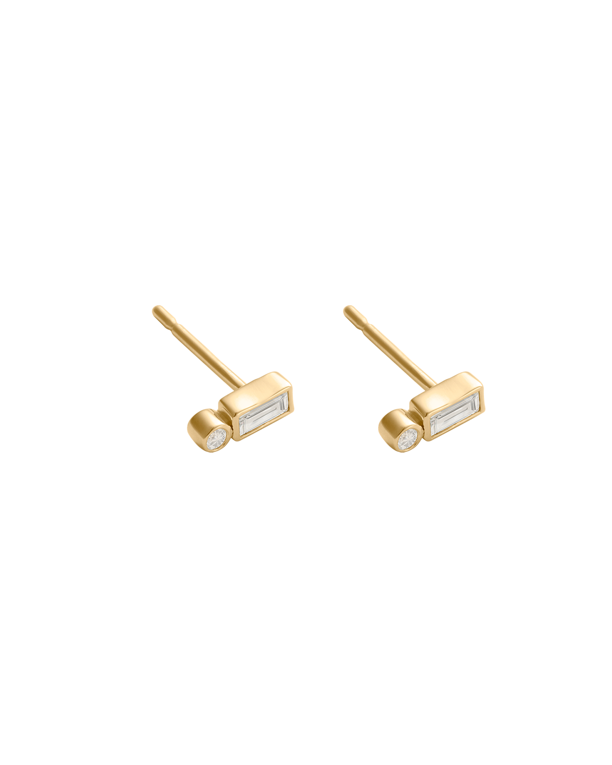 VANTAGE TOPAZ STUDS (18K GOLD PLATED)