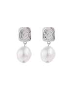 VELVET SWIRL EARRINGS (STERLING SILVER)