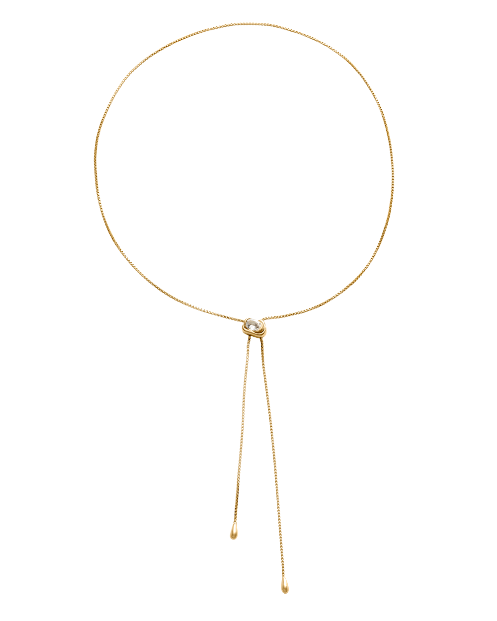 VESSEL LARIAT NECKLACE (18K GOLD PLATED)