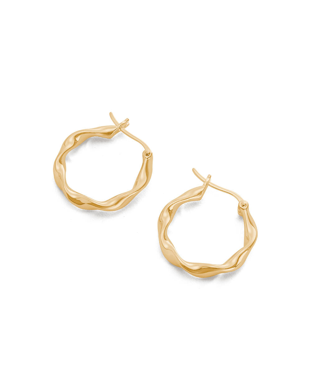 WAVE HOOPS (18K GOLD PLATED) – KIRSTIN ASH (United States)
