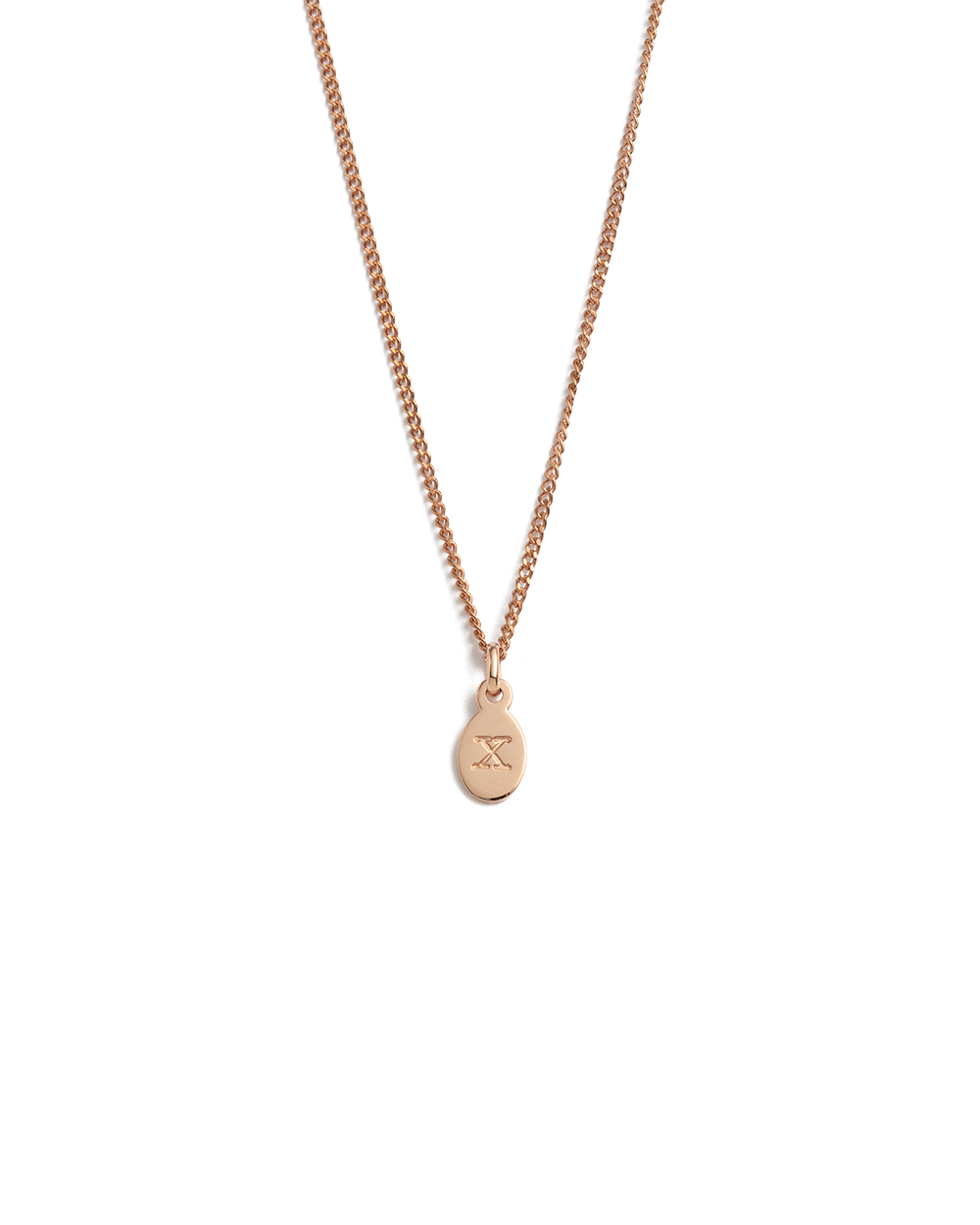 INITIAL NECKLACE A-Z (18K ROSE GOLD VERMEIL) IMAGE 29