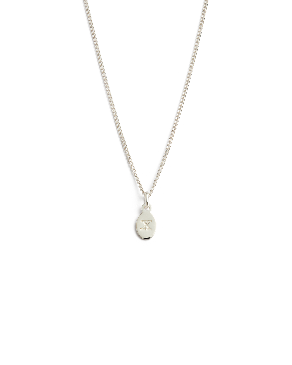A initial necklace online sterling silver
